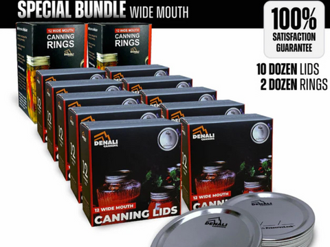 Premium Denali Canning Lids  Reliable Seals for Every Jar