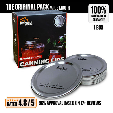 12 Pack - Denali® Lids, Wide Mouth