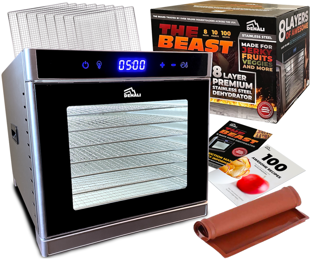 THE BEAST™ – 8 Layer Stainless Steel Food & Fruit Dehydrator, by