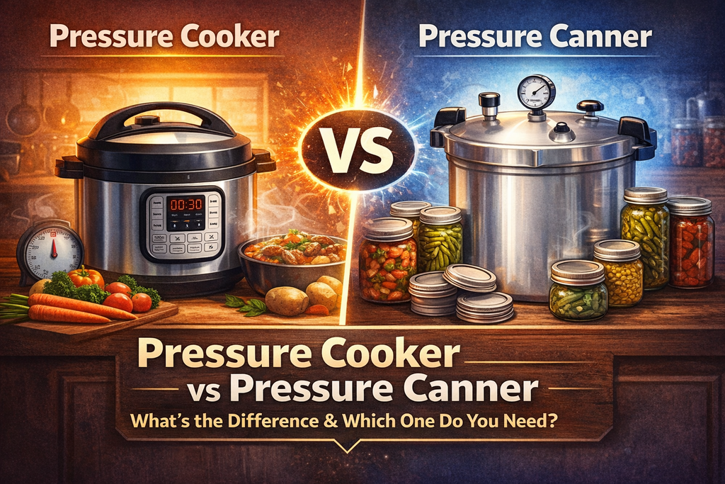 Pressure Cooker vs Pressure Canner: Differences & Which One You Need