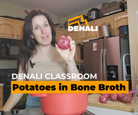 Easy Home Canning: Red Potatoes in Bone Broth with Denali