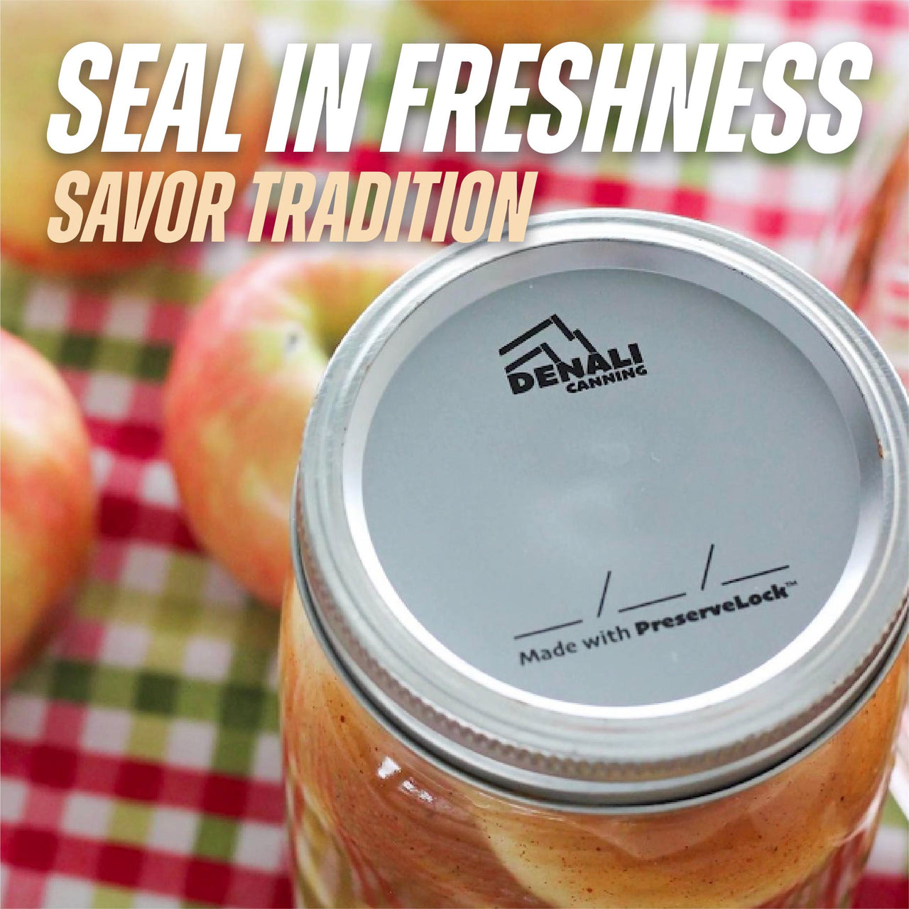 60 Pack canning lids Denali Lids, Wide Mouth Denali Canning