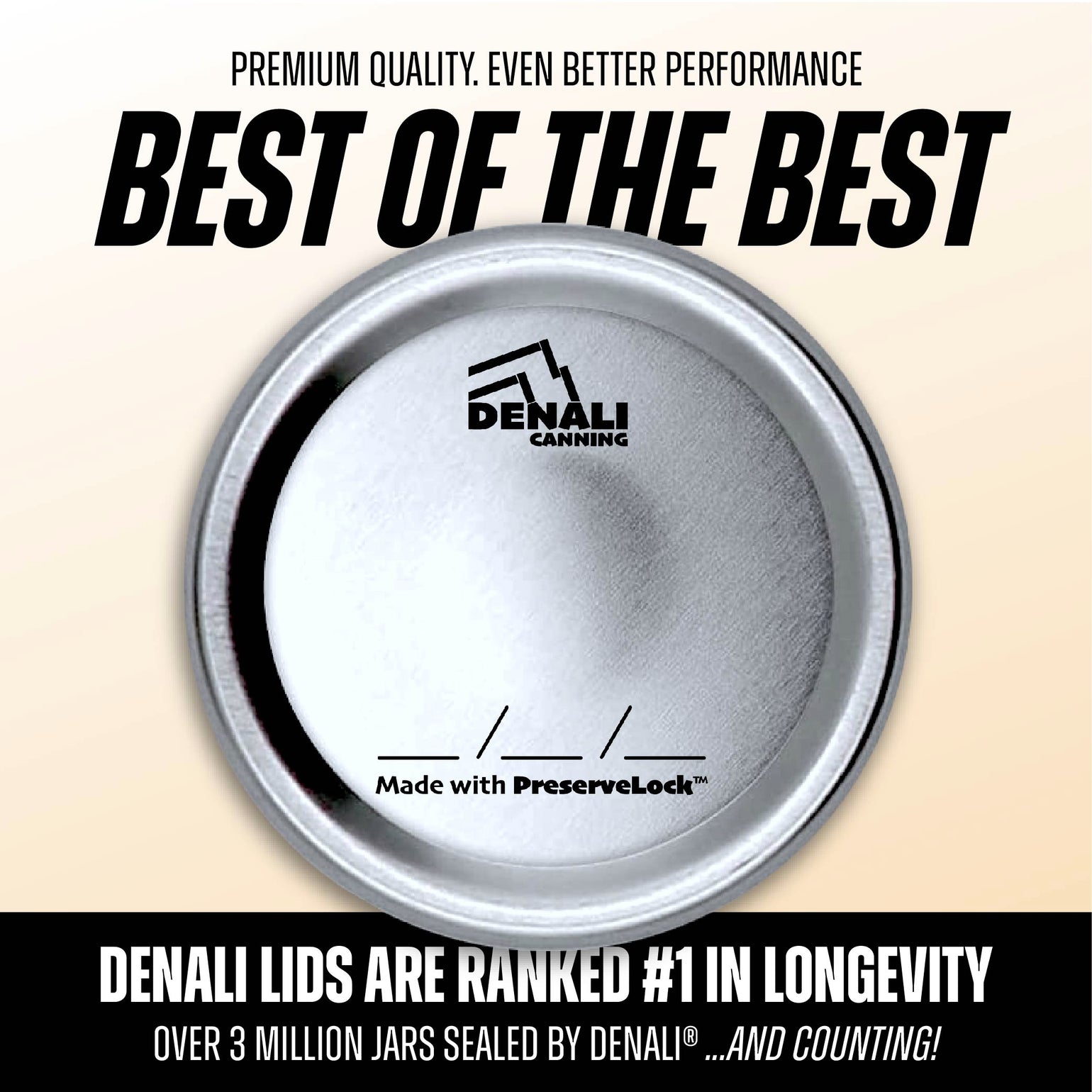 60 Pack canning lids Denali Lids, Regular Mouth Denali Canning