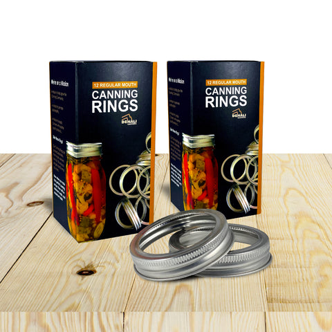 24 Bulk Pack of Denali Rings for Regular Mouth Jars
