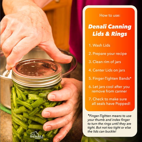 Follow these tips to use denali caning lids and rings