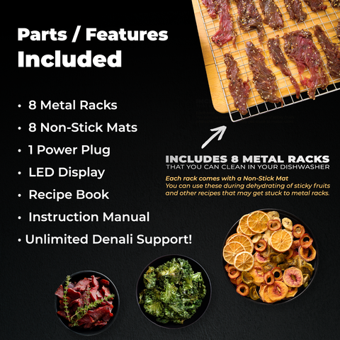 THE BEAST™ – 8 Layer Stainless Steel Food & Fruit Dehydrator, by Denali®