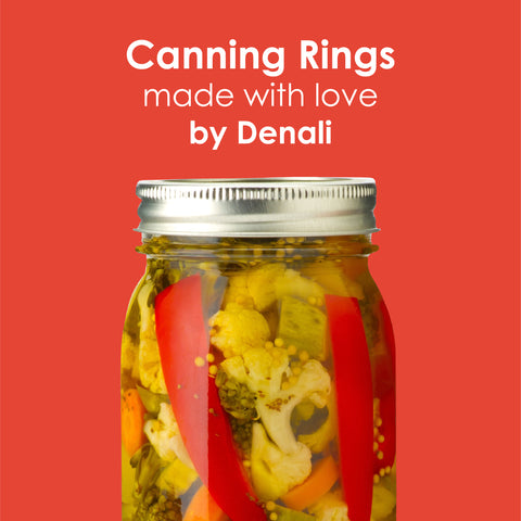 Denali Canning made wide mouth rings with their love